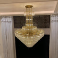 72 Inch Chain Crystal Tiered Massive Chandelier