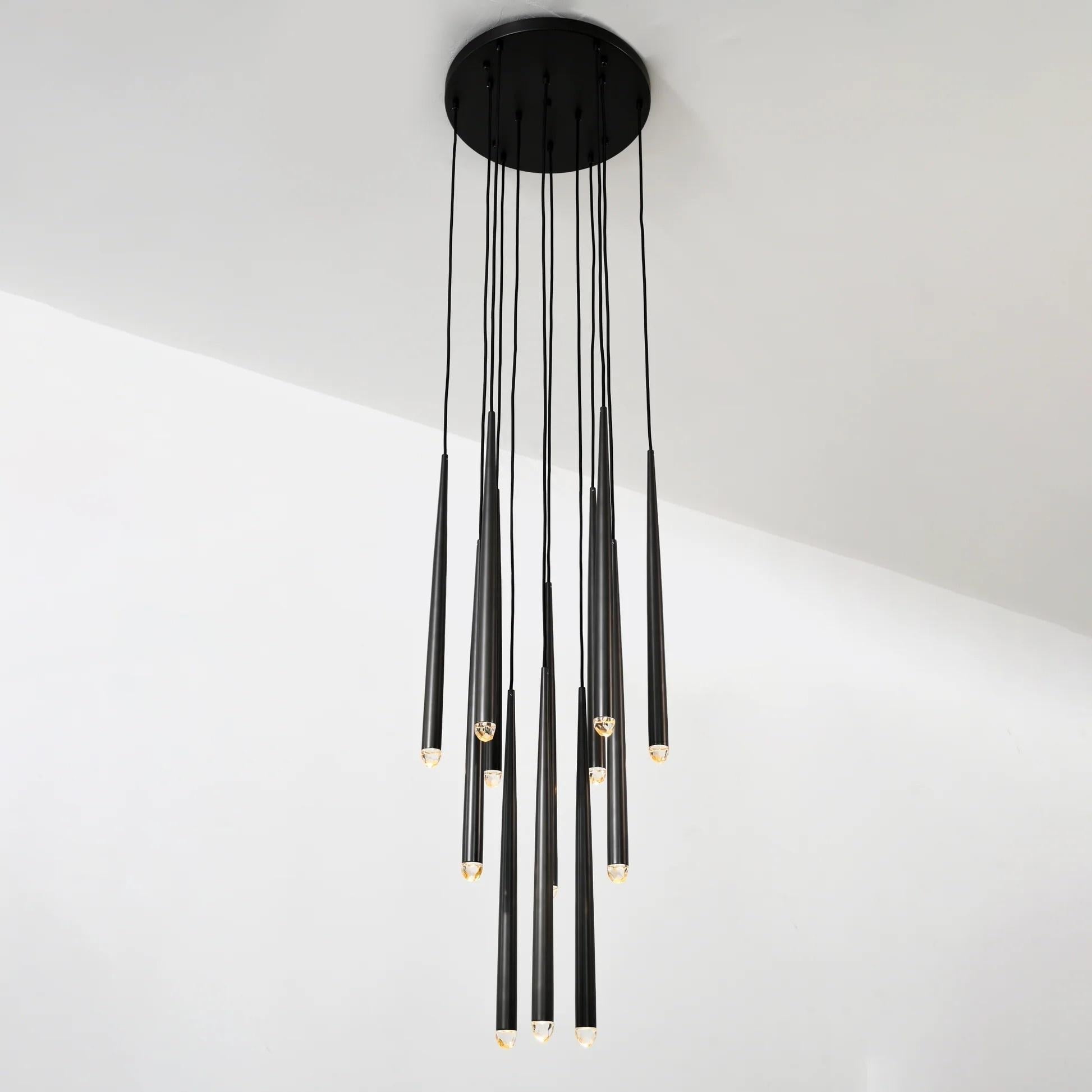 Solmira 18 Inch Round Cascading Chandelier
