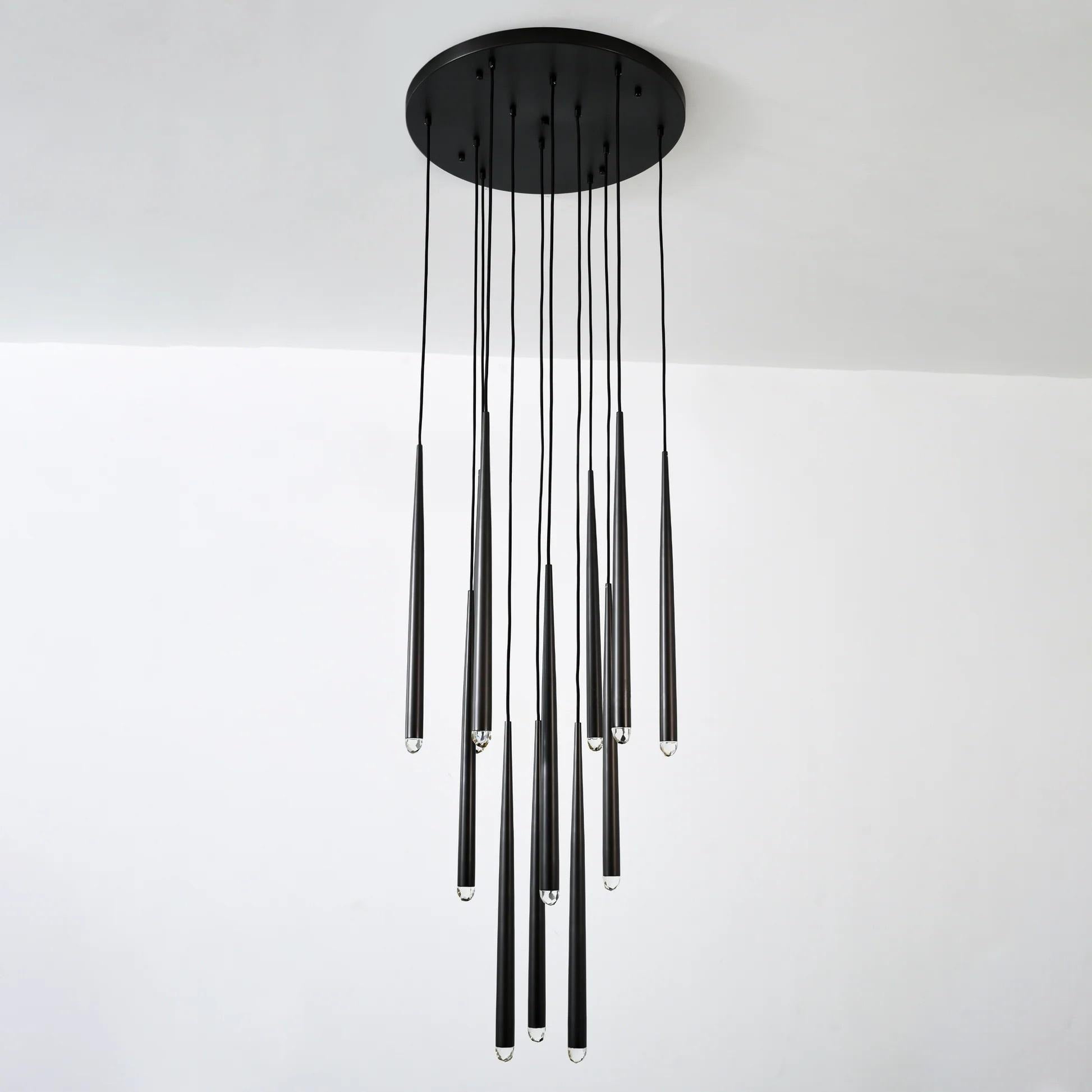 Solmira 24 Inch Round Cascading Chandelier