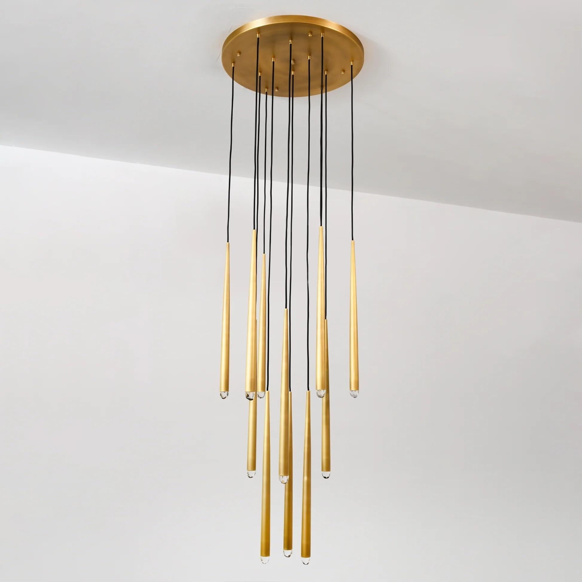 Solmira 18 Inch Round Cascading Chandelier