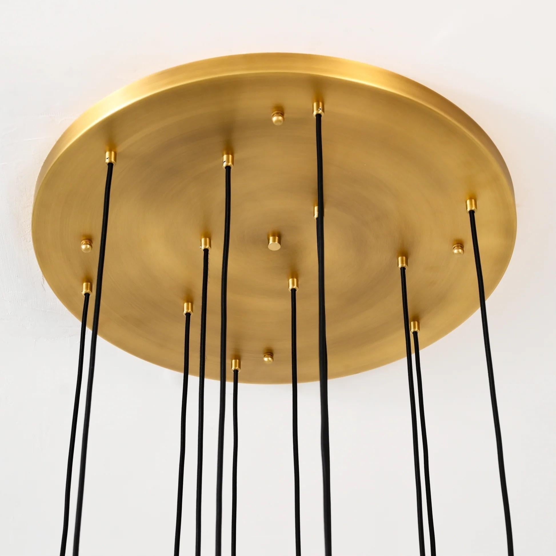 Solmira 18 Inch Round Cascading Chandelier