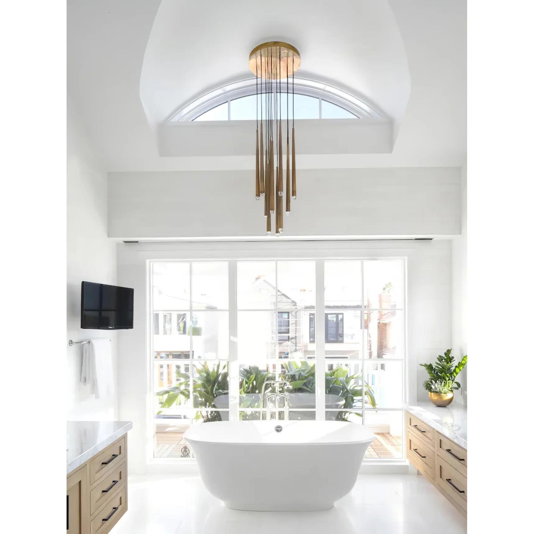 Solmira 18 Inch Round Cascading Chandelier