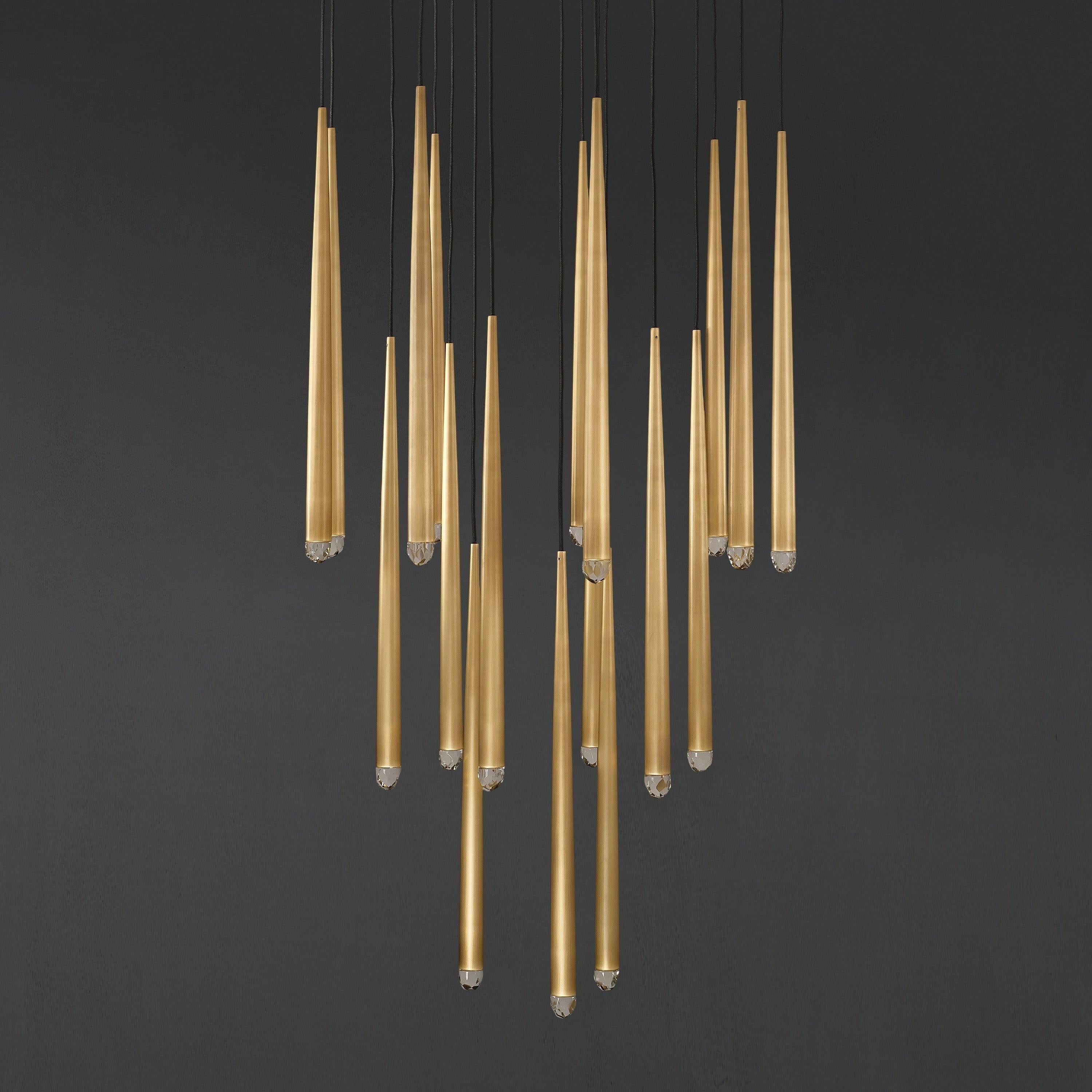 Solmira 30 Inch Round Cascading Chandelier
