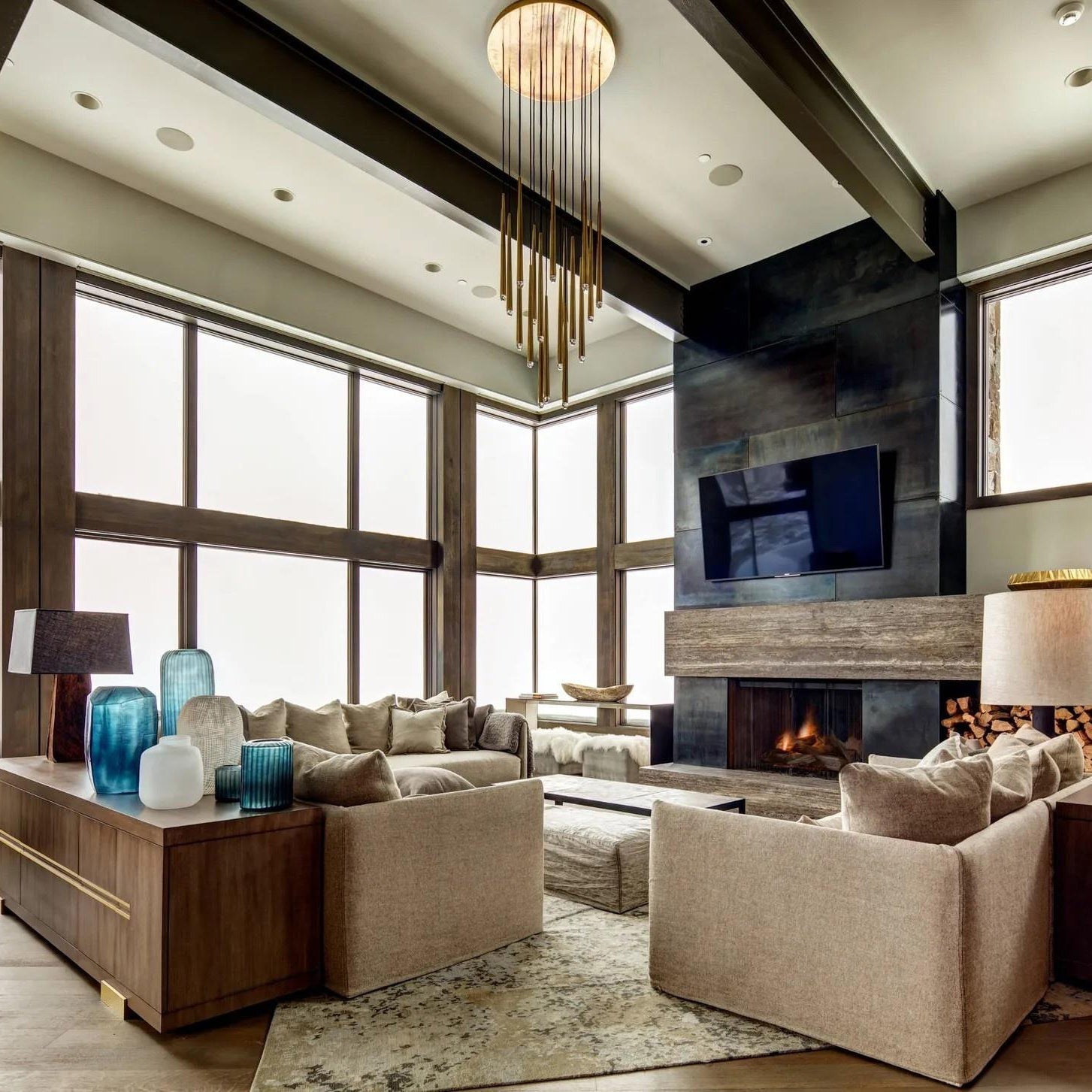 Solmira 30 Inch Round Cascading Chandelier