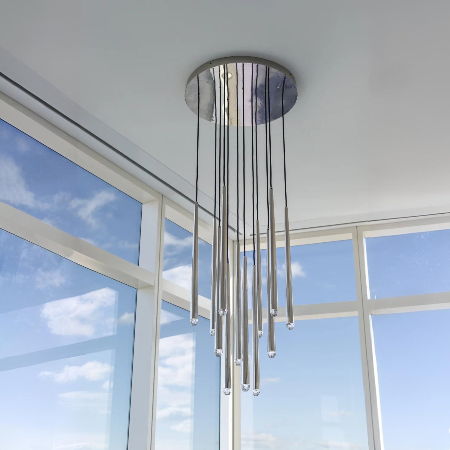Solmira 24 Inch Round Cascading Chandelier
