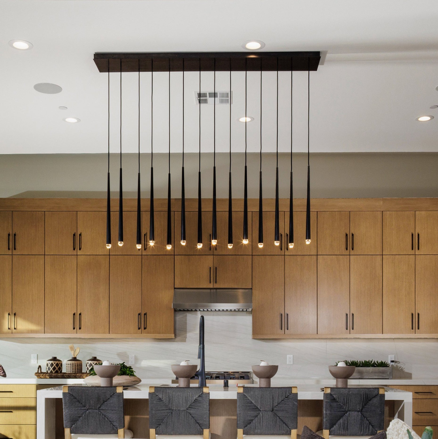 Solmira 60 Inch Linear Cascading Chandelier