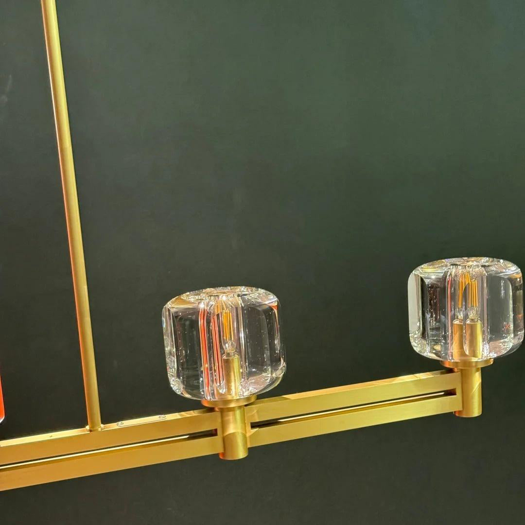 Ardorin 72 Inch Linear Candle Crystal Chandelier