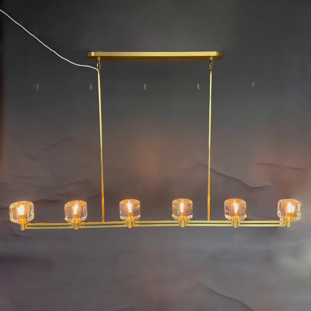 Ardorin 72 Inch Linear Candle Crystal Chandelier