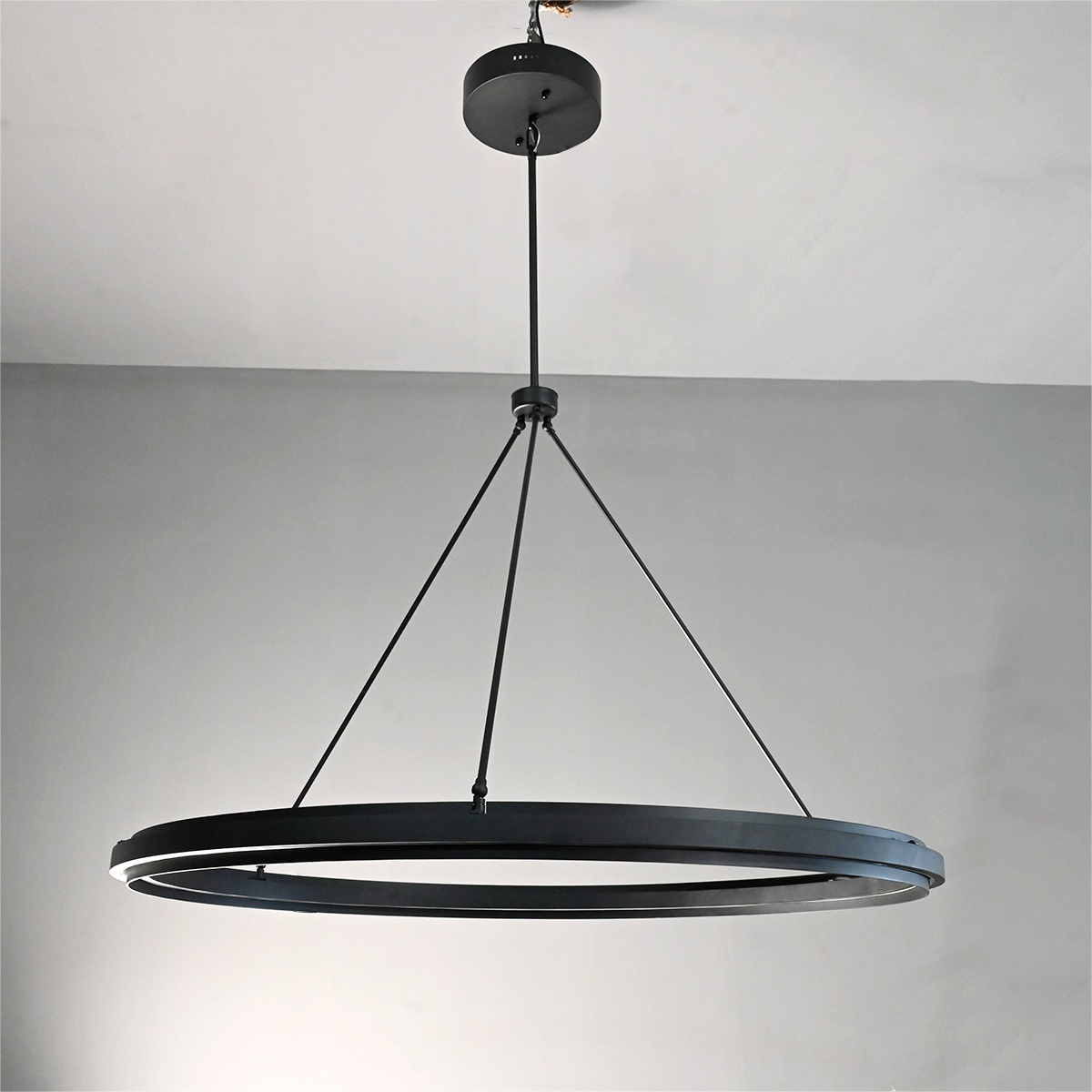 Knight 48 Inch Forged Iron Ring LED Chandelier