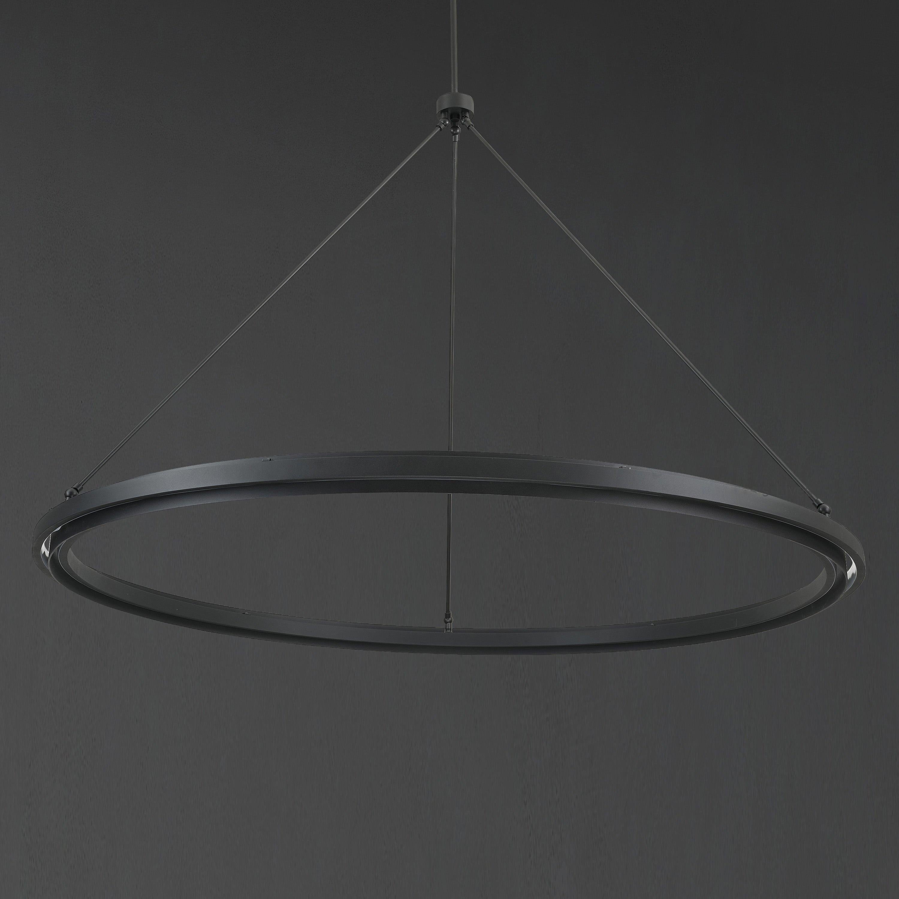 Knight 60 Inch Forged Iron Ring LED Chandelier