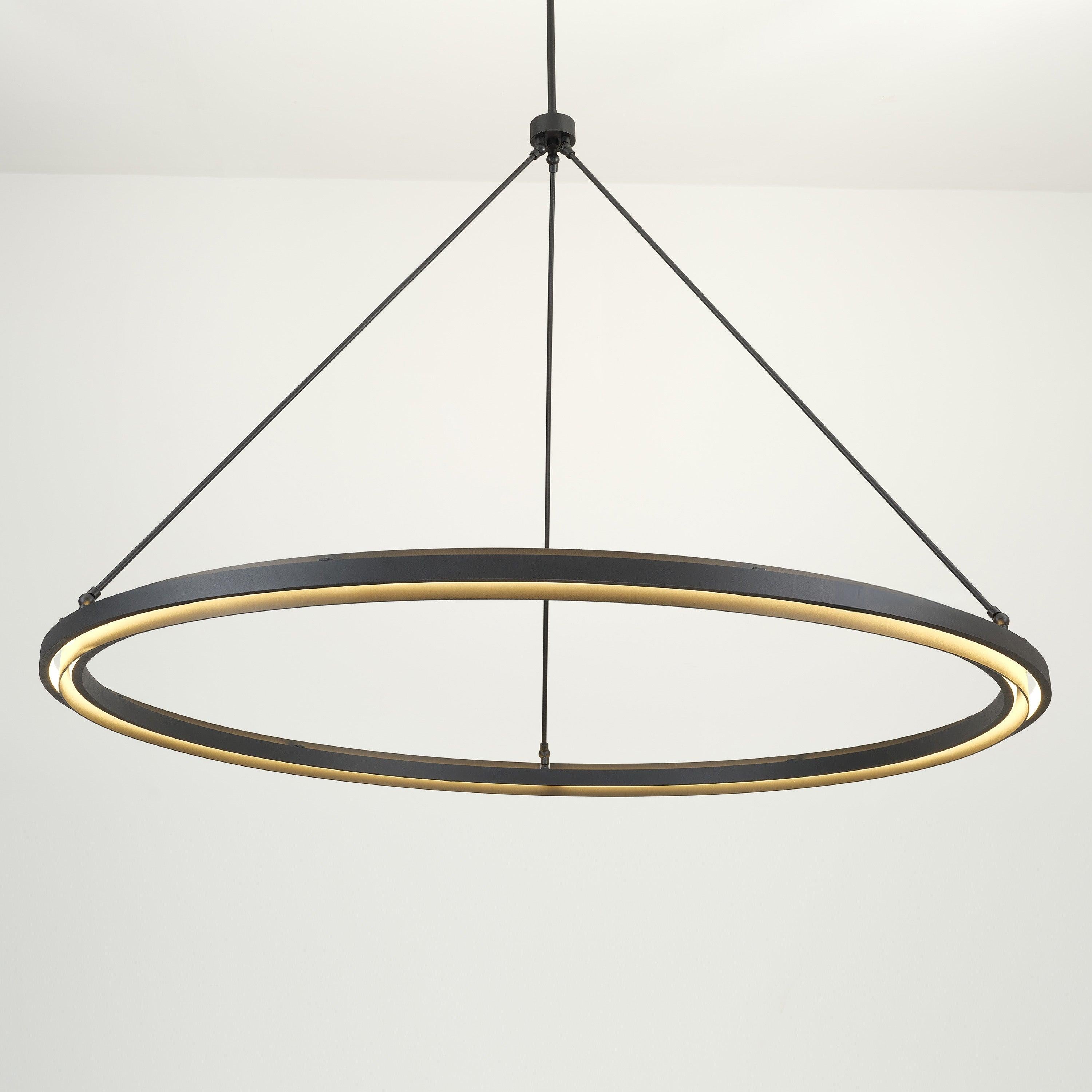 Kinght 60 Inch Forged Iron Ring LED Chandelier