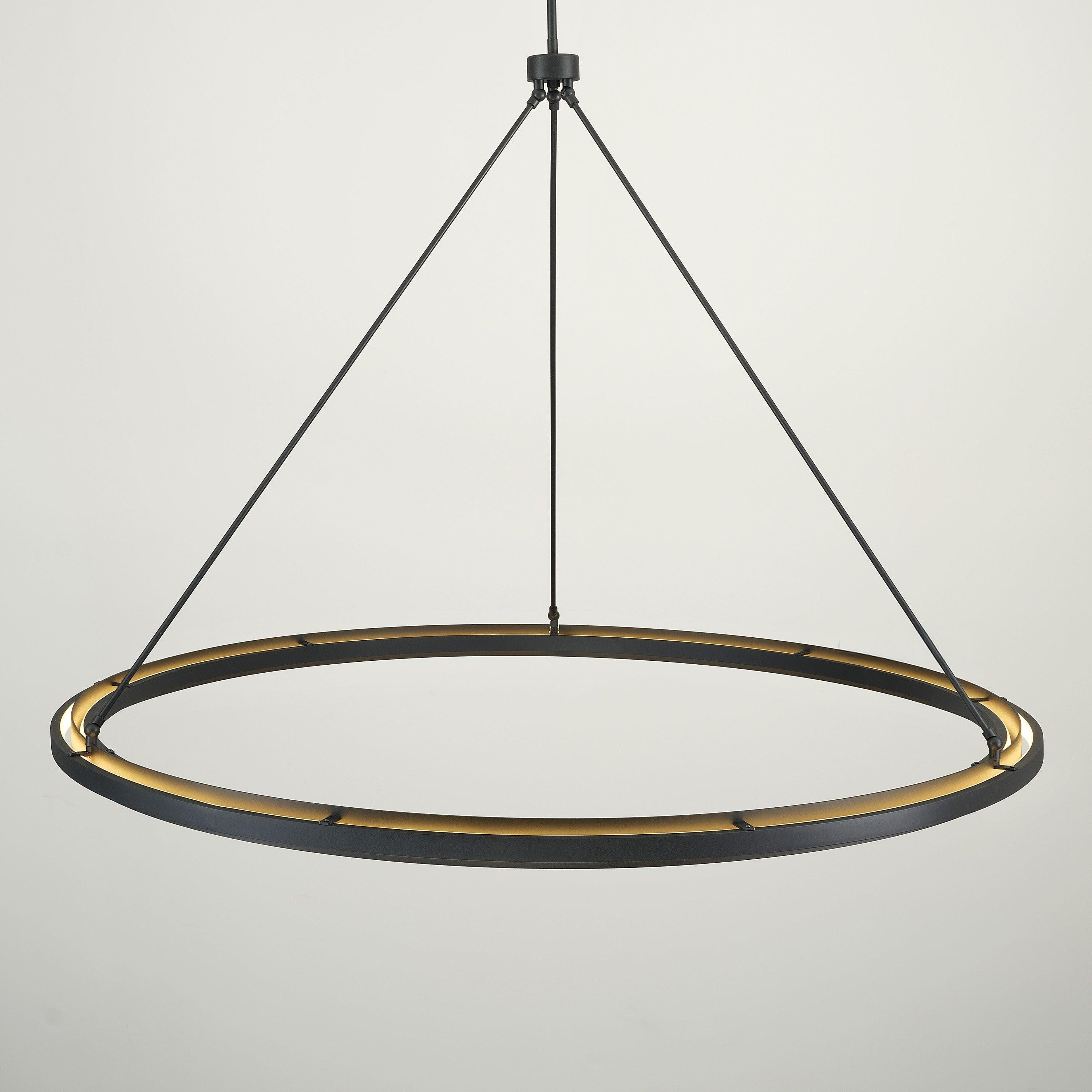Kinght 60 Inch Forged Iron Ring LED Chandelier