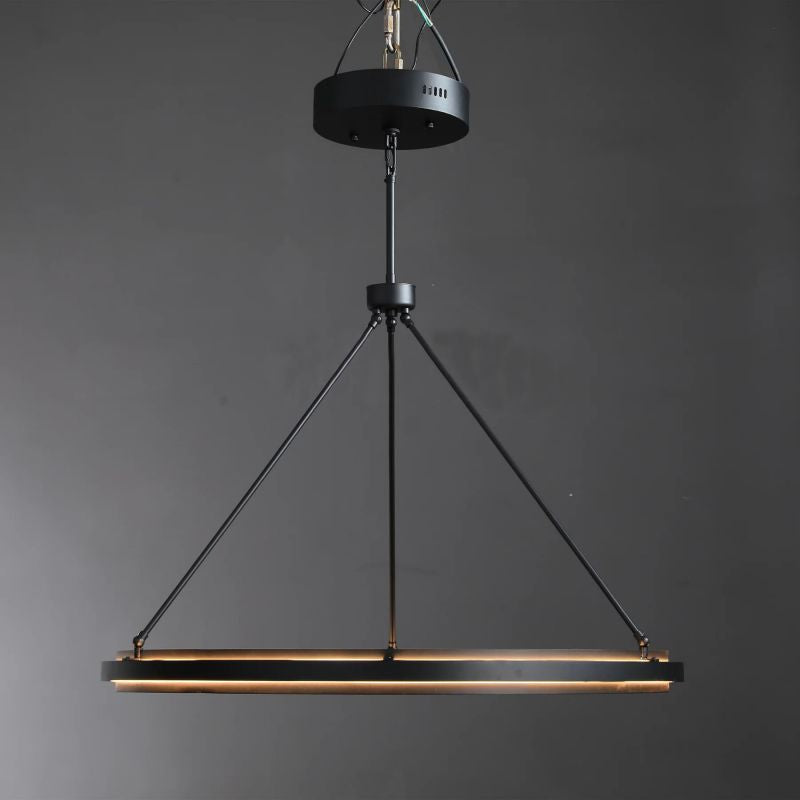 Kinght 36 Inch Forged Iron Ring LED Chandelier