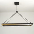 Knight 62 Inch Forged Iron Rectangular LED Chandelier
