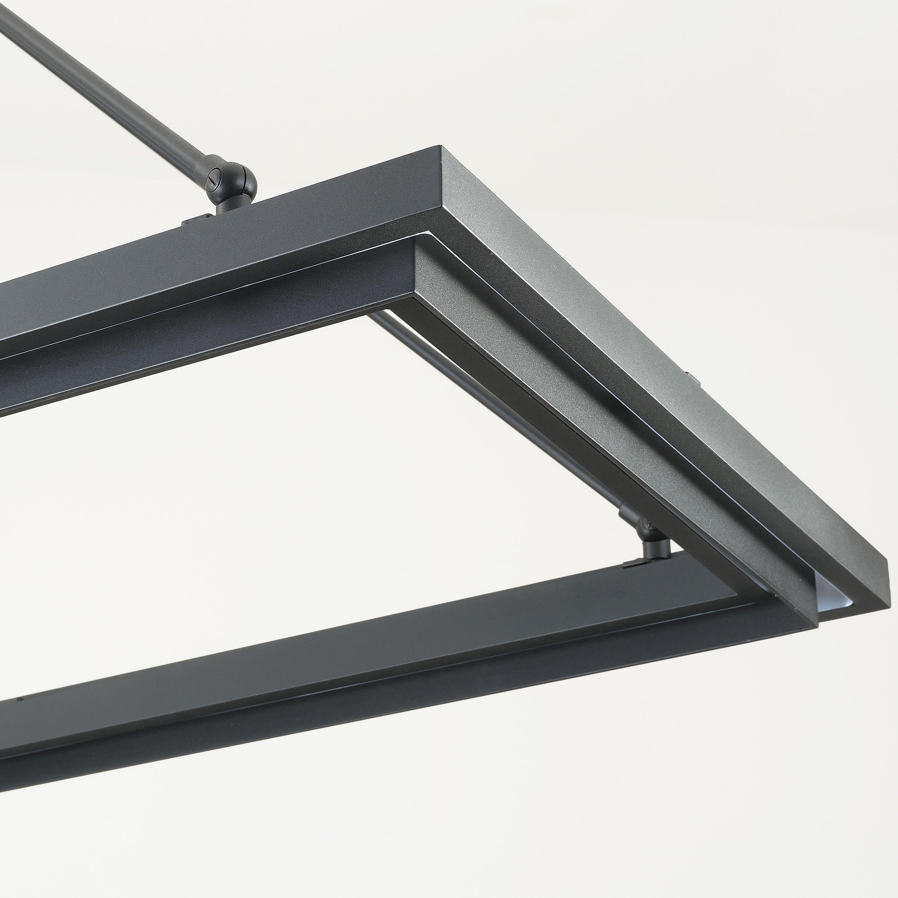 Knight 62 Inch Forged Iron Rectangular LED Chandelier