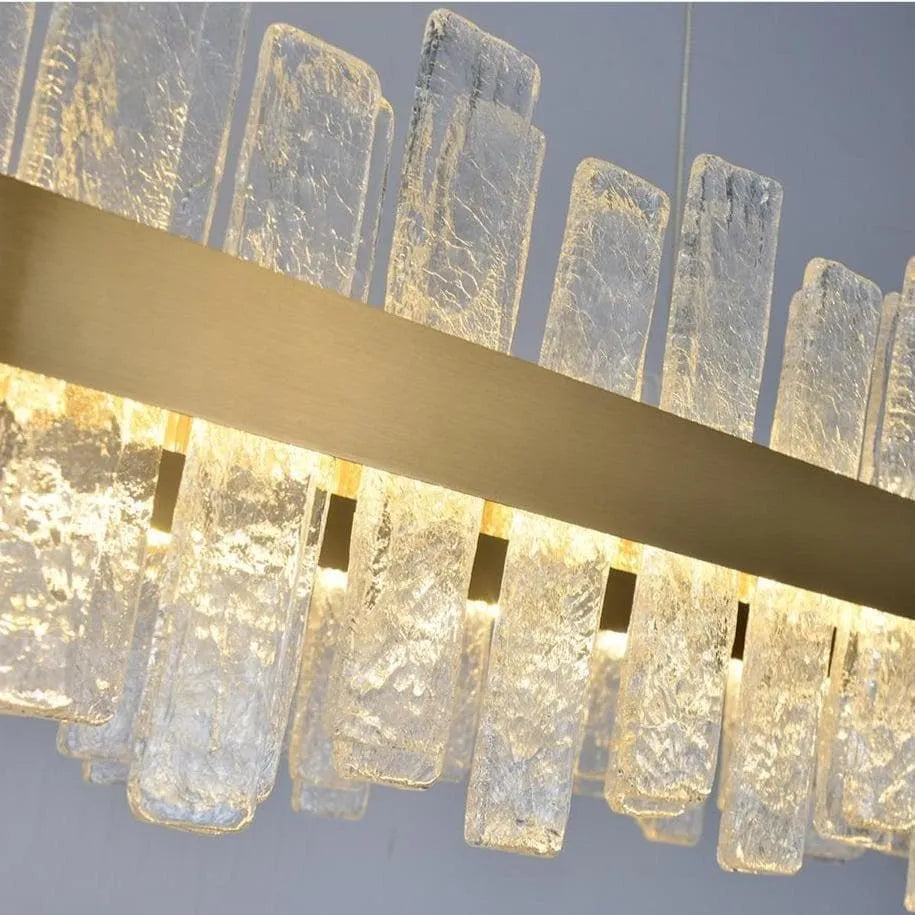 Flake Crystal Rectangle Chandelier