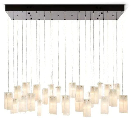 Art Design 1/25/60/84-Light Colorful Rectangle Cluster Glass Tile Pendant/Chandelier-MEET LIGHTING