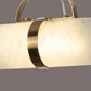 Alabaster Brass Pendant Lights Dining Room