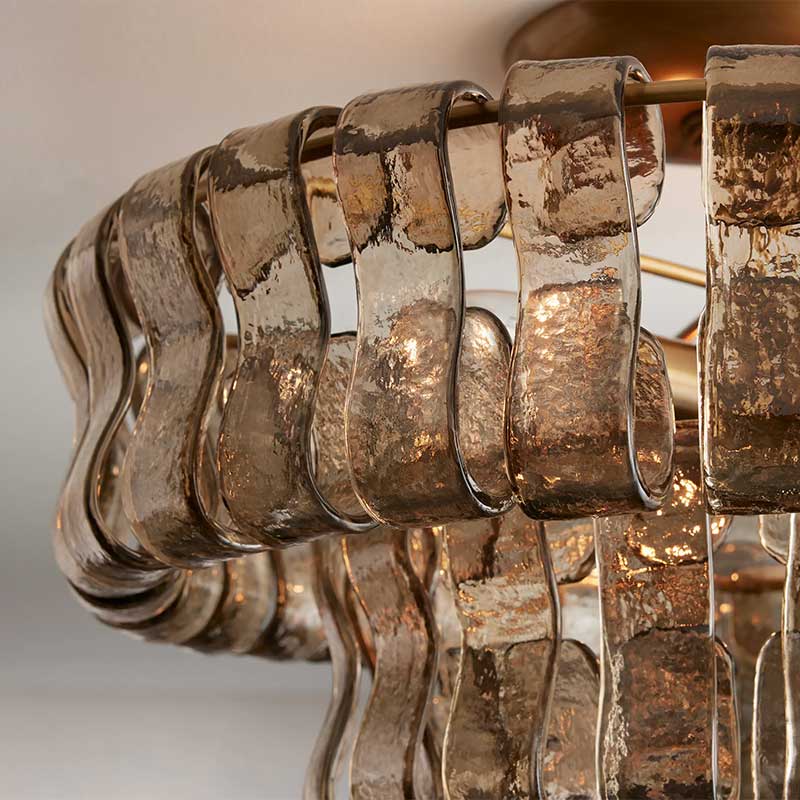 Ghiaccio Flushmount Chandelier-MEET LIGHTING