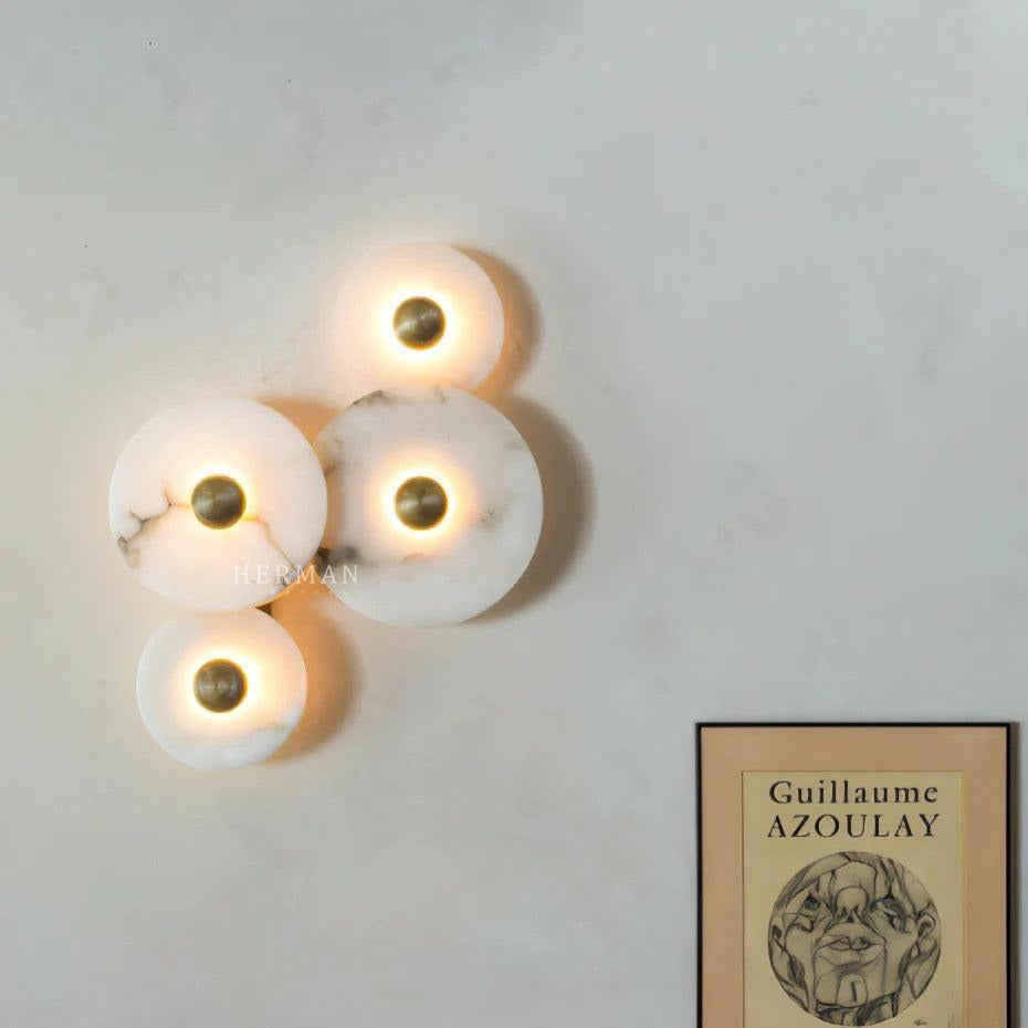 Median Alabaster Flush mount - 4 Surface by Meetlighting