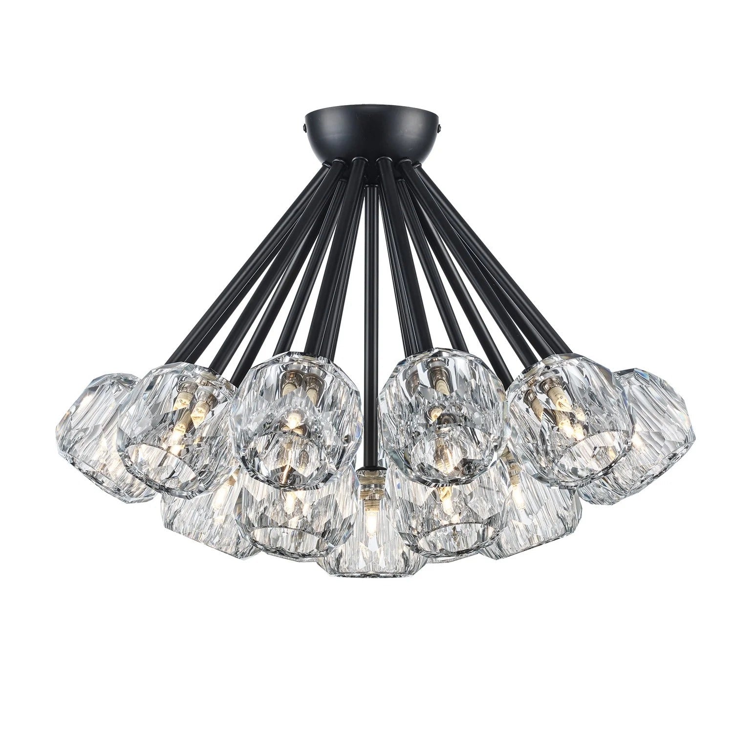 Lumerae 24 Inch Sputnik Globe Crystal Ceiling Chandelier