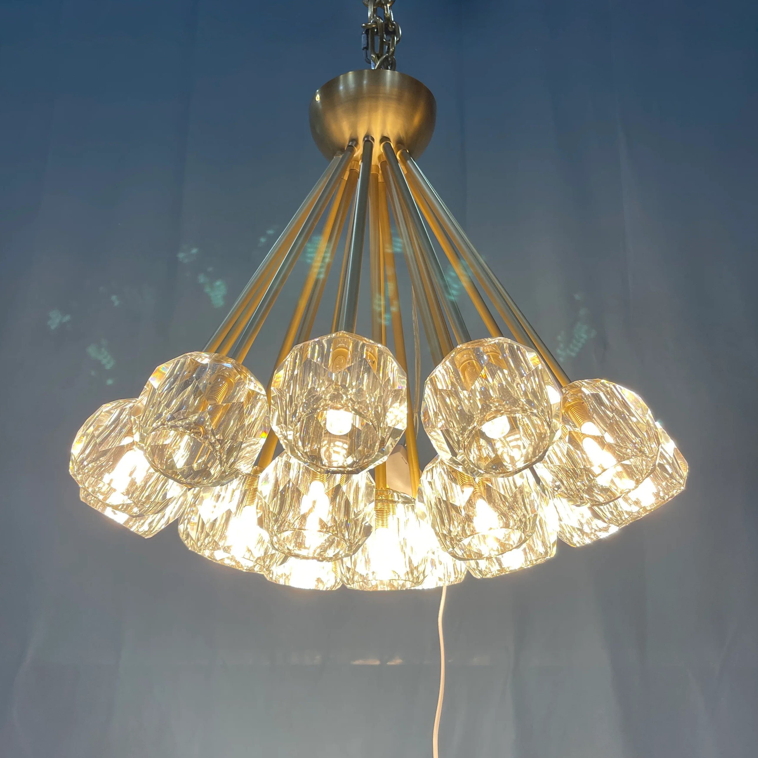 Lumerae 24 Inch Sputnik Globe Crystal Ceiling Chandelier