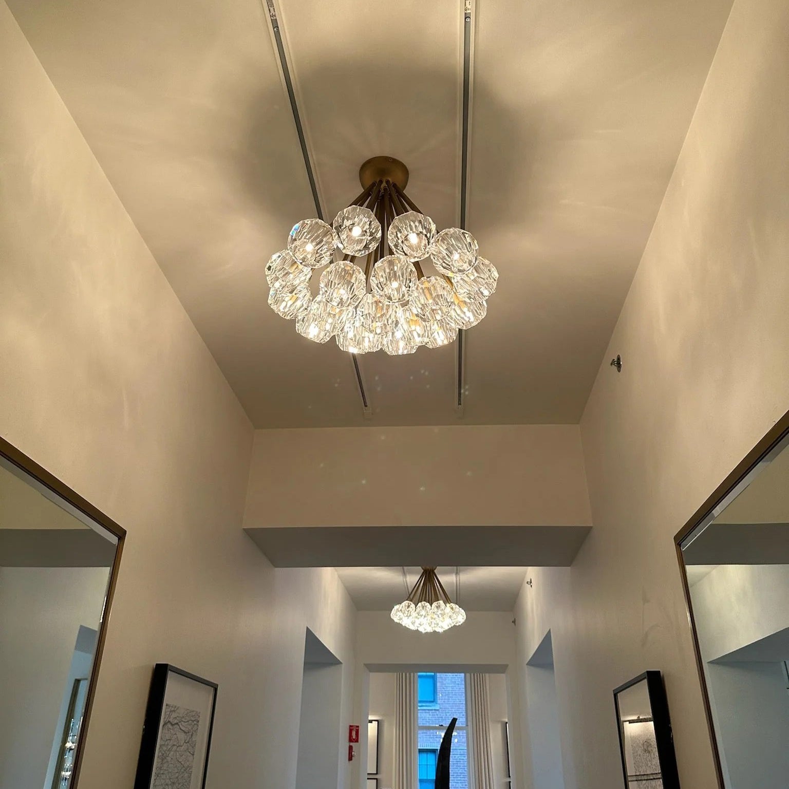 Lumerae 24 Inch Sputnik Globe Crystal Ceiling Chandelier