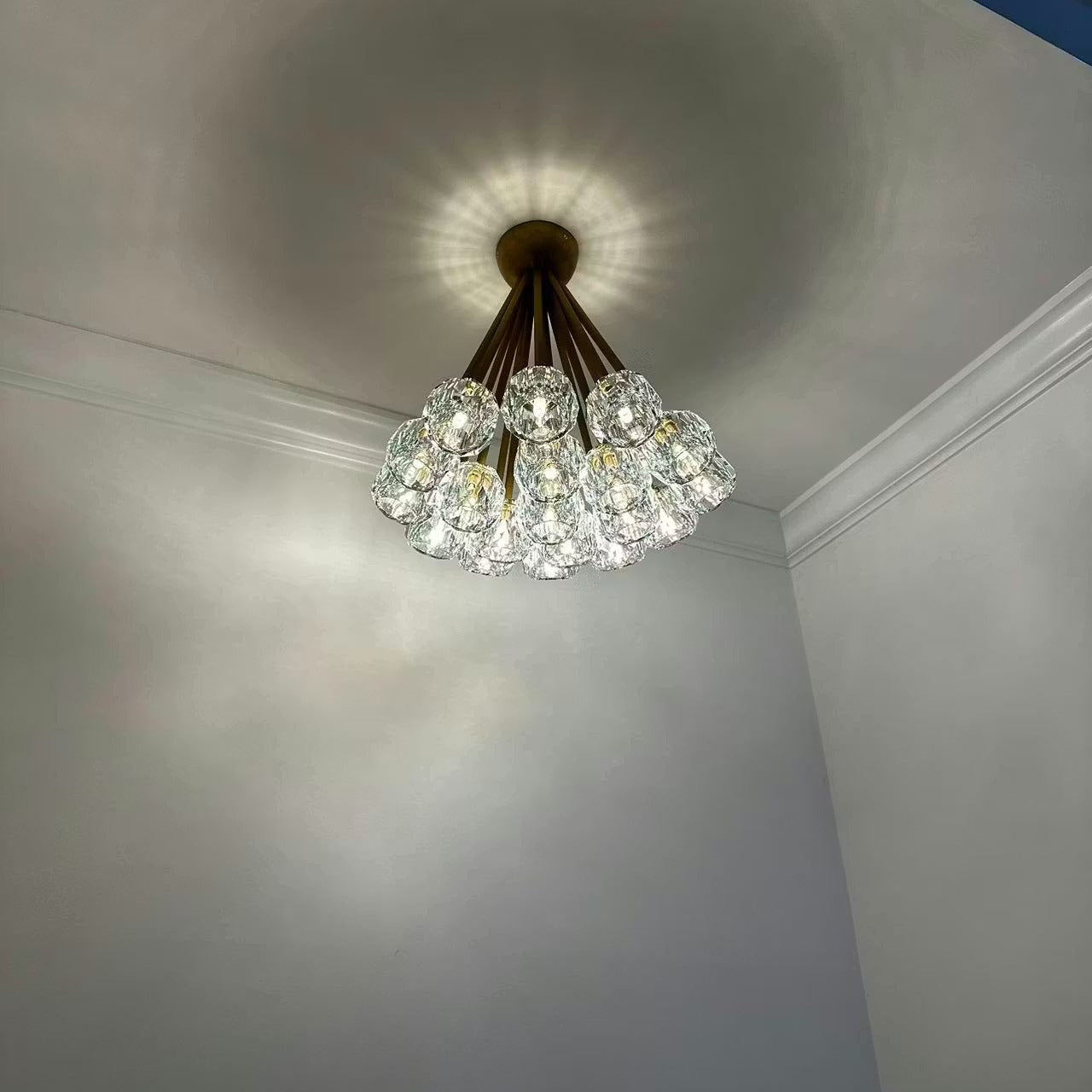 Lumerae 24 Inch Sputnik Globe Crystal Ceiling Chandelier