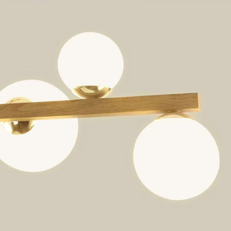 Alabaster Brass Globe Pendant Lights