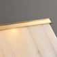 Alabaster Brass Rectangular Chandelier