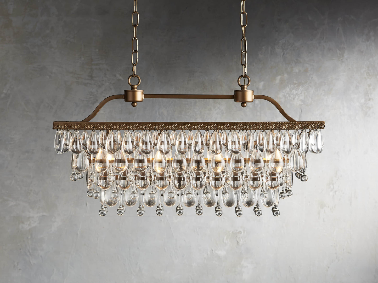 Anabella Rectangular Crystal Chandelier