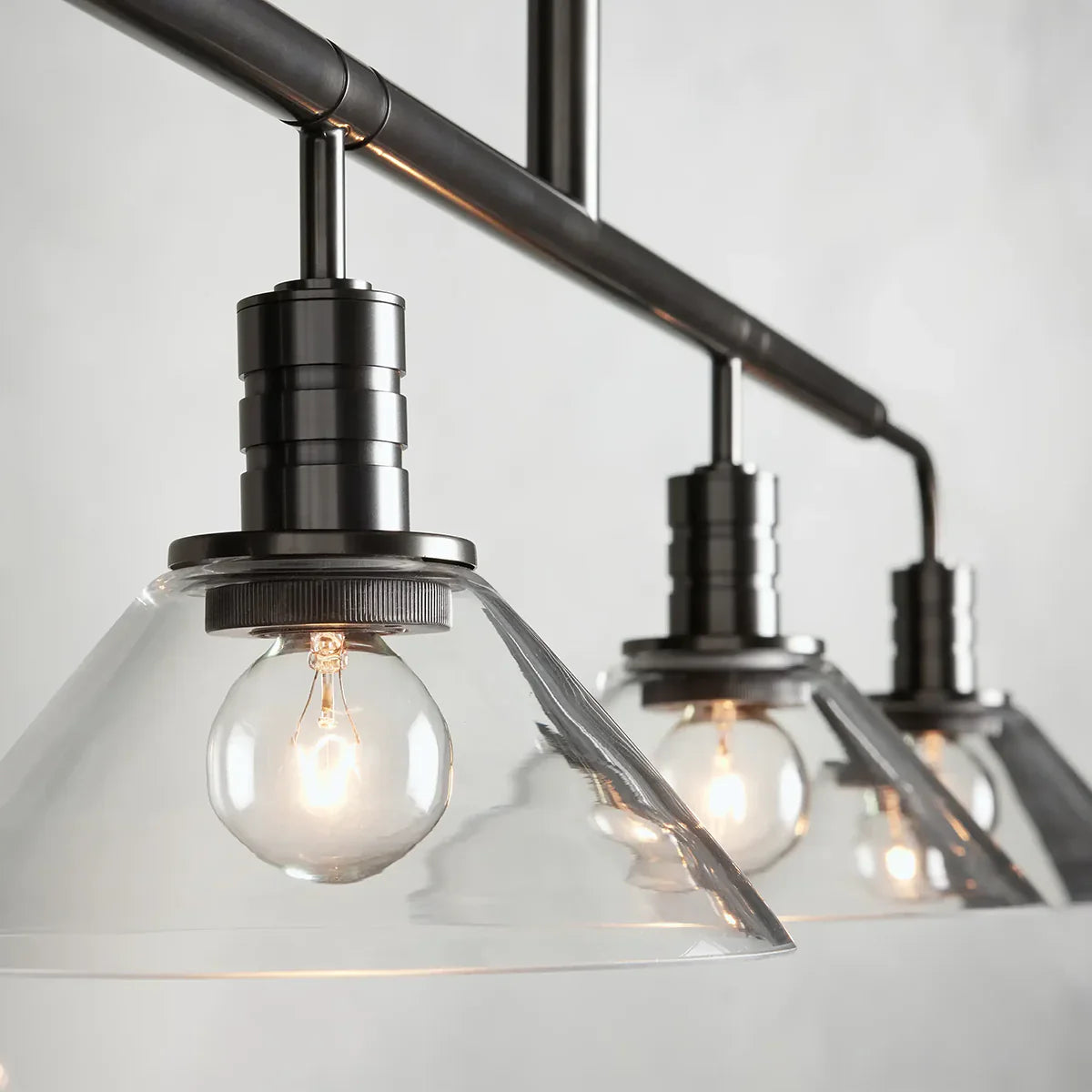 Art Glass Therona Linear Chandelier-MEET LIGHTING