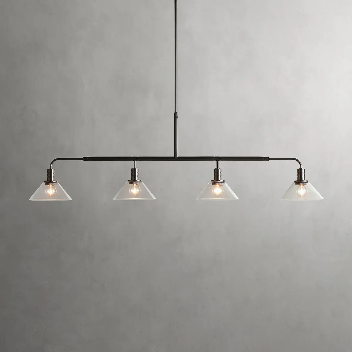 Art Glass Therona Linear Chandelier-MEET LIGHTING