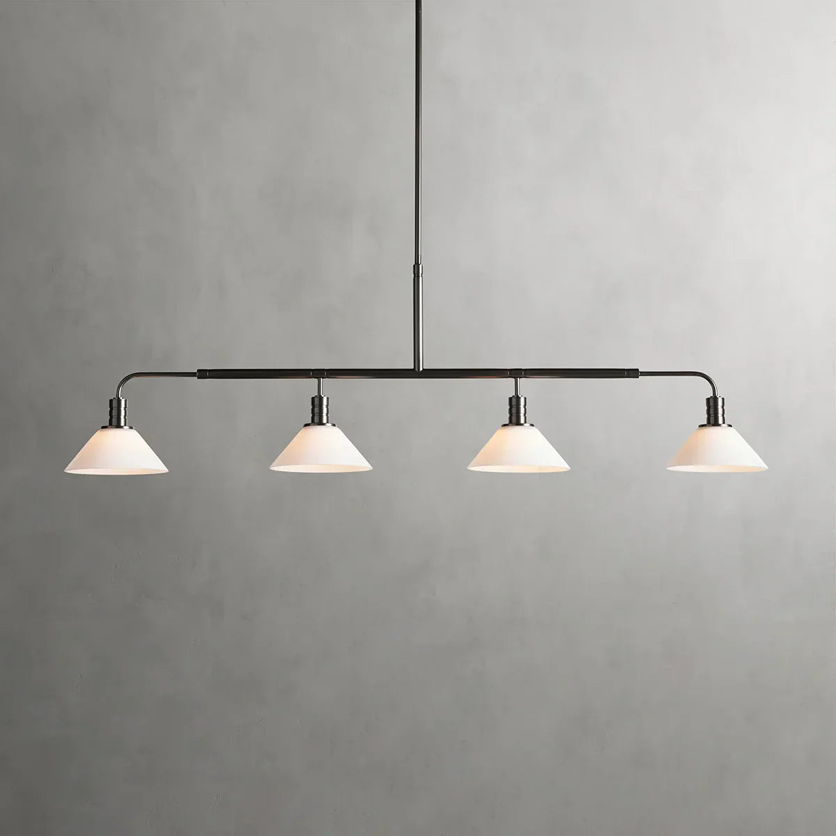 Art Glass Therona Linear Chandelier-MEET LIGHTING