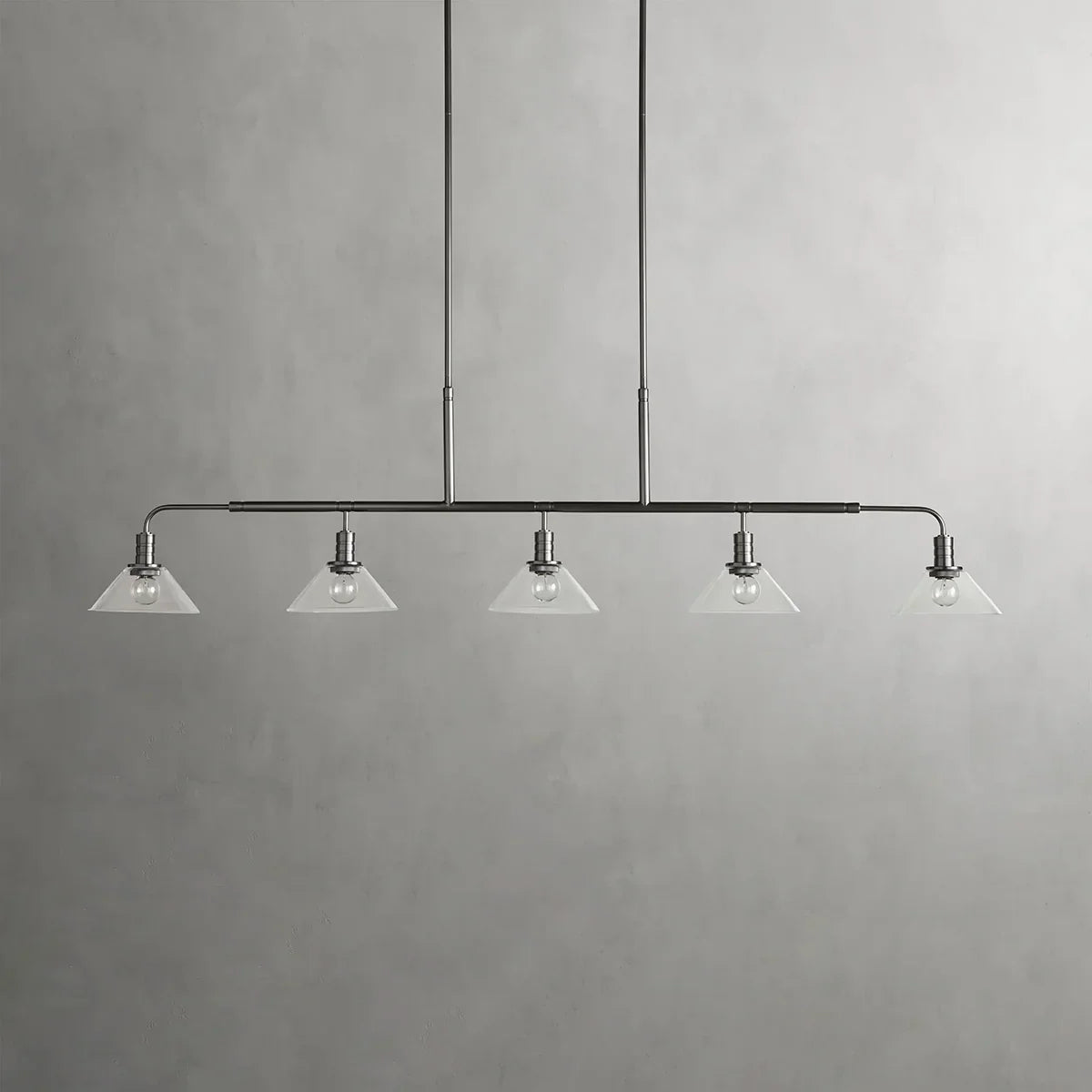 Art Glass Therona Linear Chandelier-MEET LIGHTING