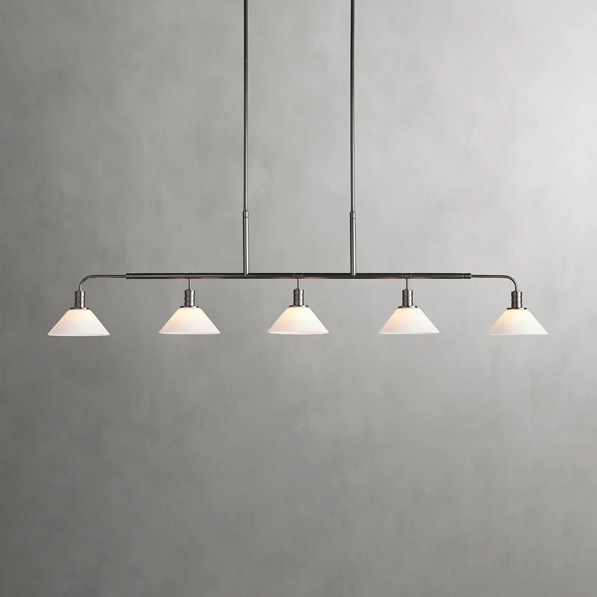 Art Glass Therona Linear Chandelier-MEET LIGHTING