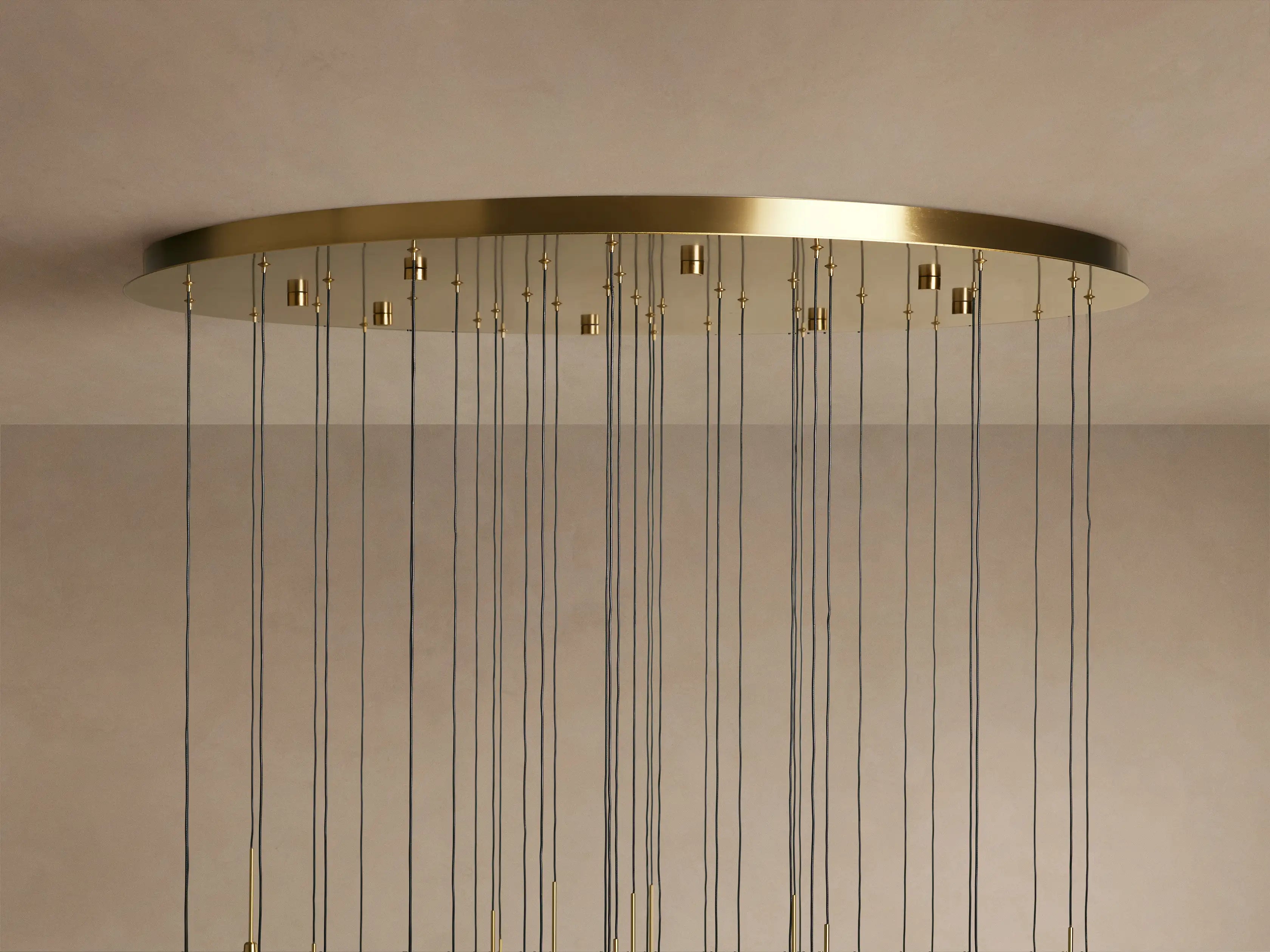 Soltaire Round Crystal Chandelier For Living Room Bathroom