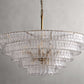 Art Glass Ghiaccio Round Chandelier 36" 48" 60"