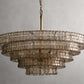 Art Glass Ghiaccio Round Chandelier 36" 48" 60"