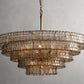 Art Glass Ghiaccio Round Chandelier 36" 48" 60"