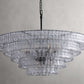 Art Glass Ghiaccio Round Chandelier 36" 48" 60"