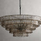 Art Glass Ghiaccio Round Chandelier 36" 48" 60"