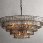 Art Glass Ghiaccio Round Chandelier 36" 48" 60"