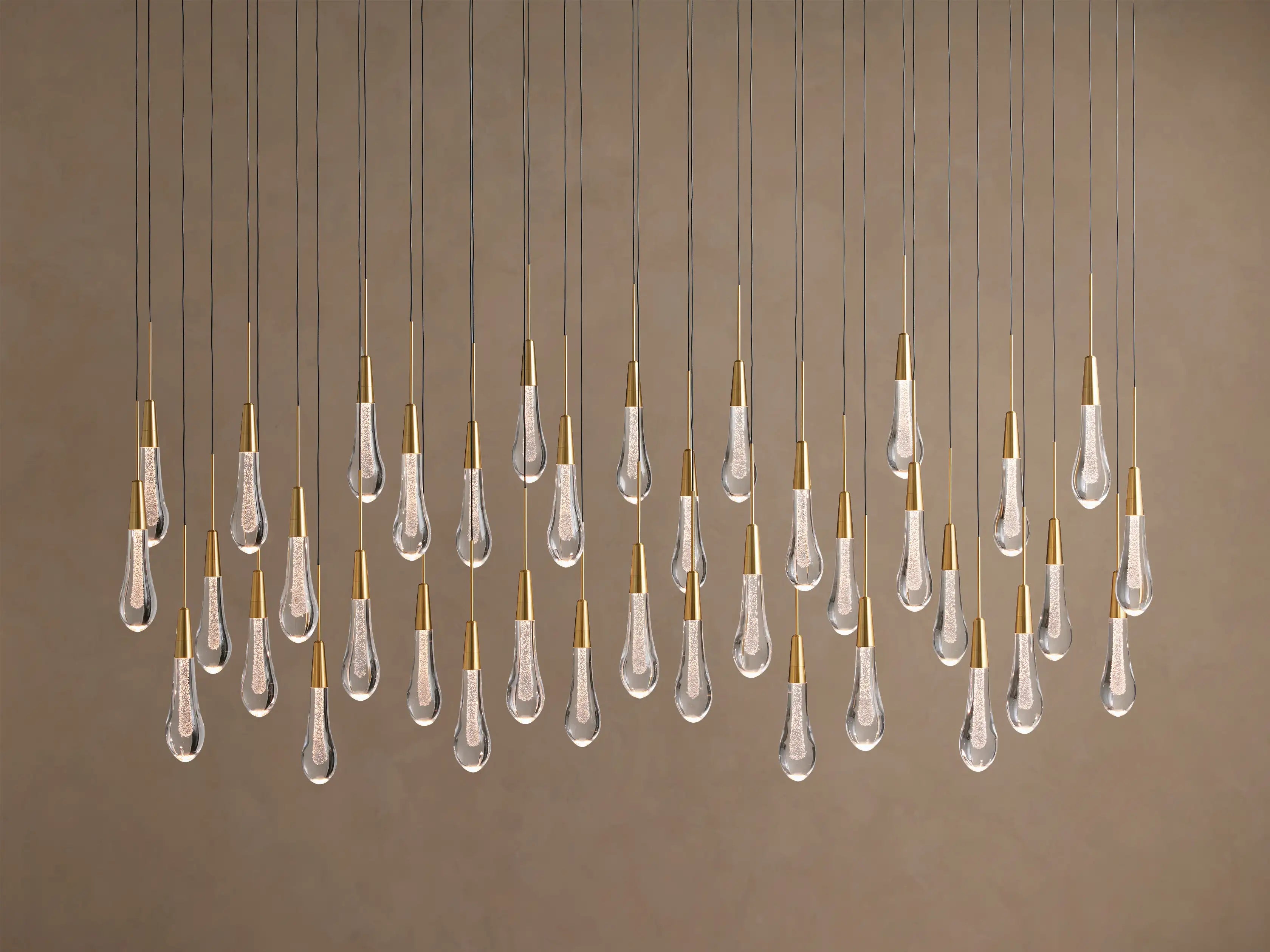 Soltaire Modern Linear Chandelier For Dining Room Kitchen