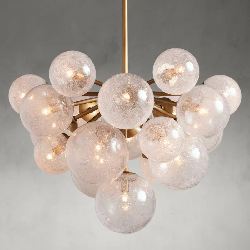 Mandoza Round Glass Globe Chandelier-MEET LIGHTING