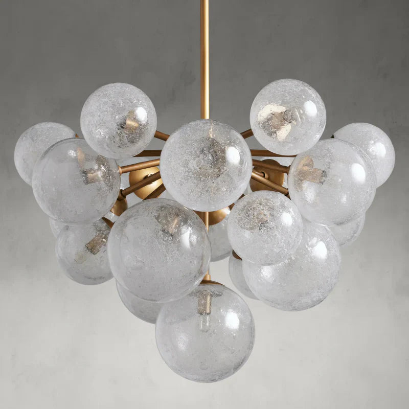 Mandoza Round Glass Globe Chandelier-MEET LIGHTING