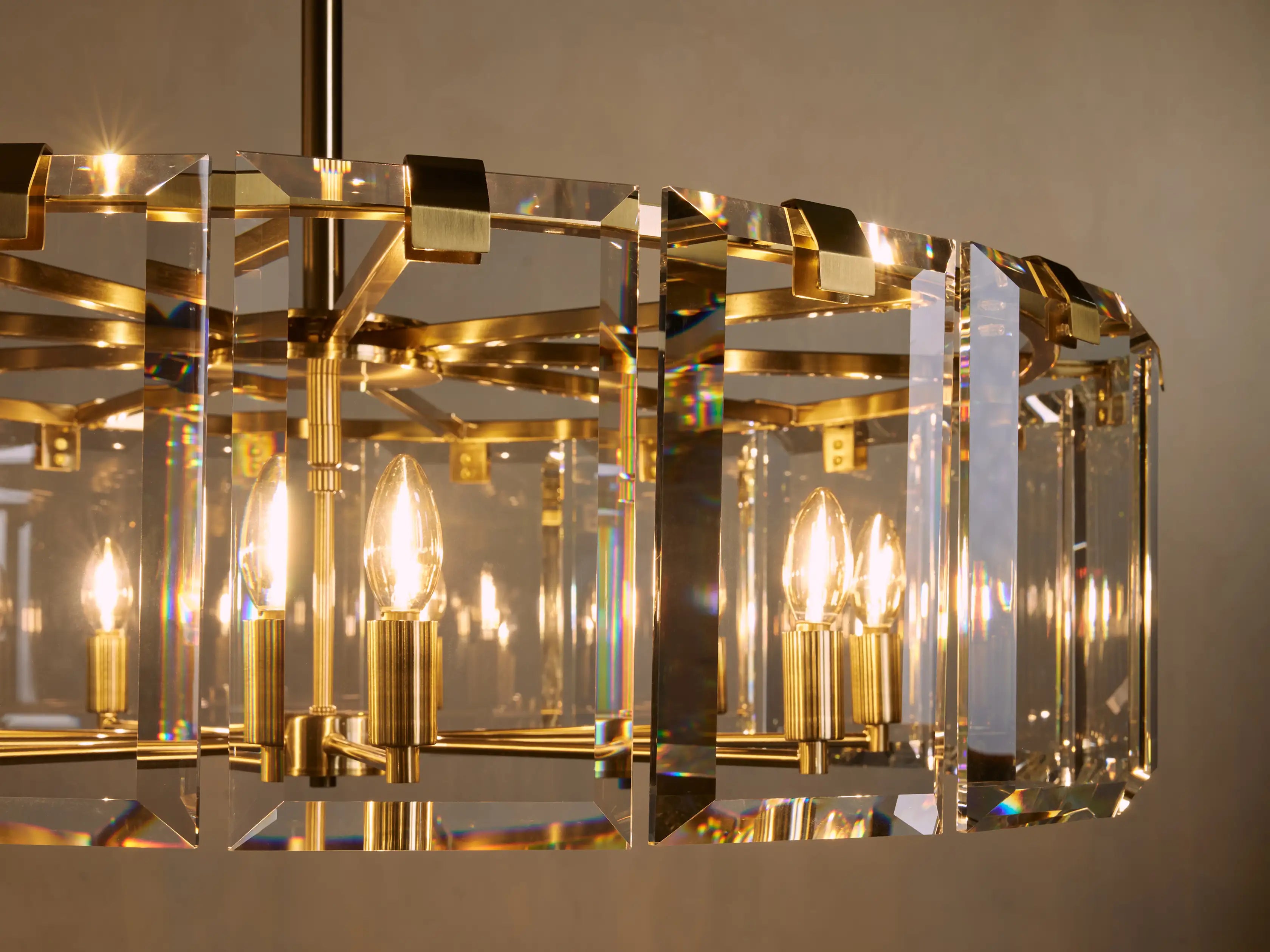Modern Amaya Crystal Round Chandelier