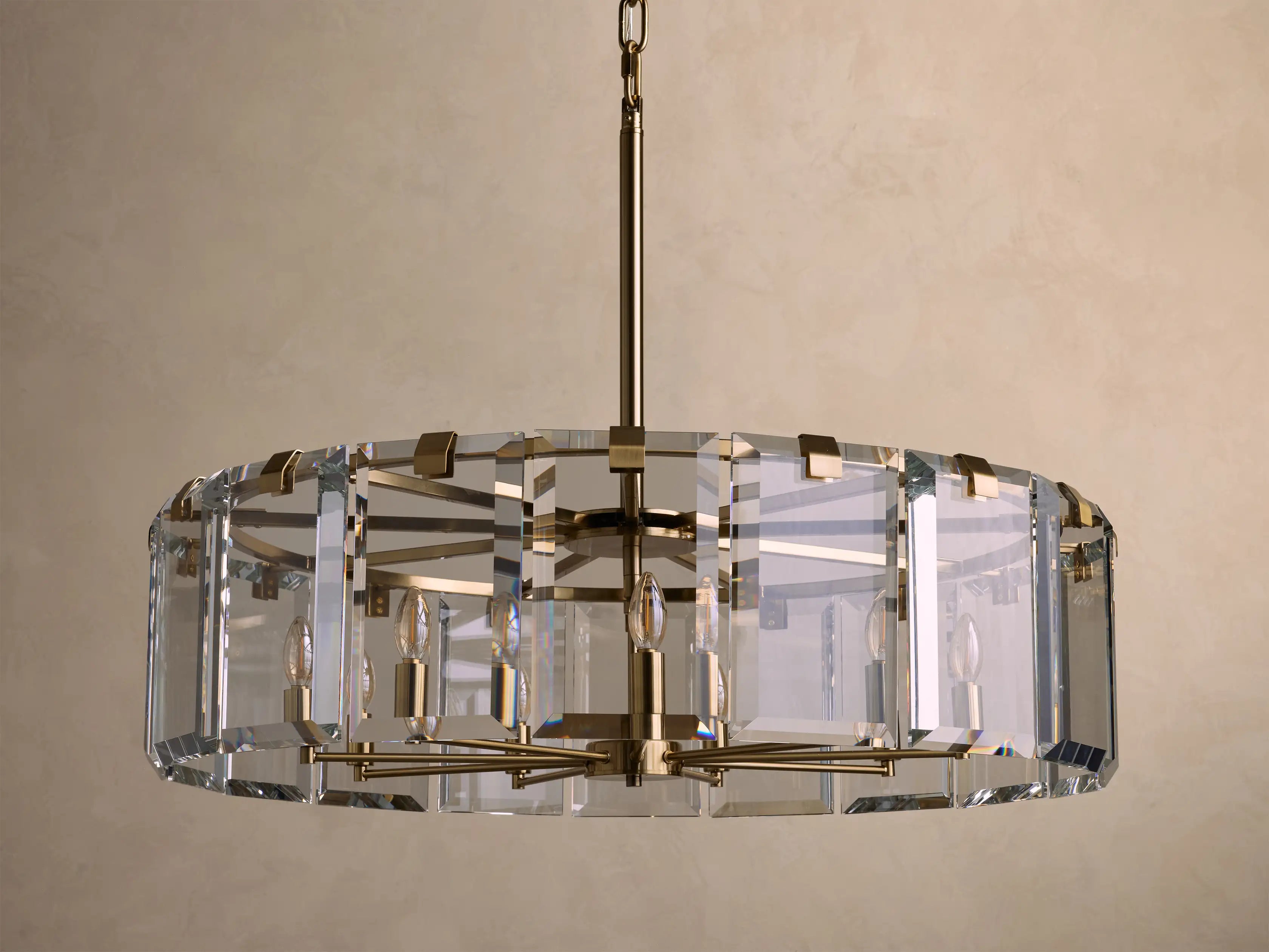 Modern Amaya Crystal Round Chandelier