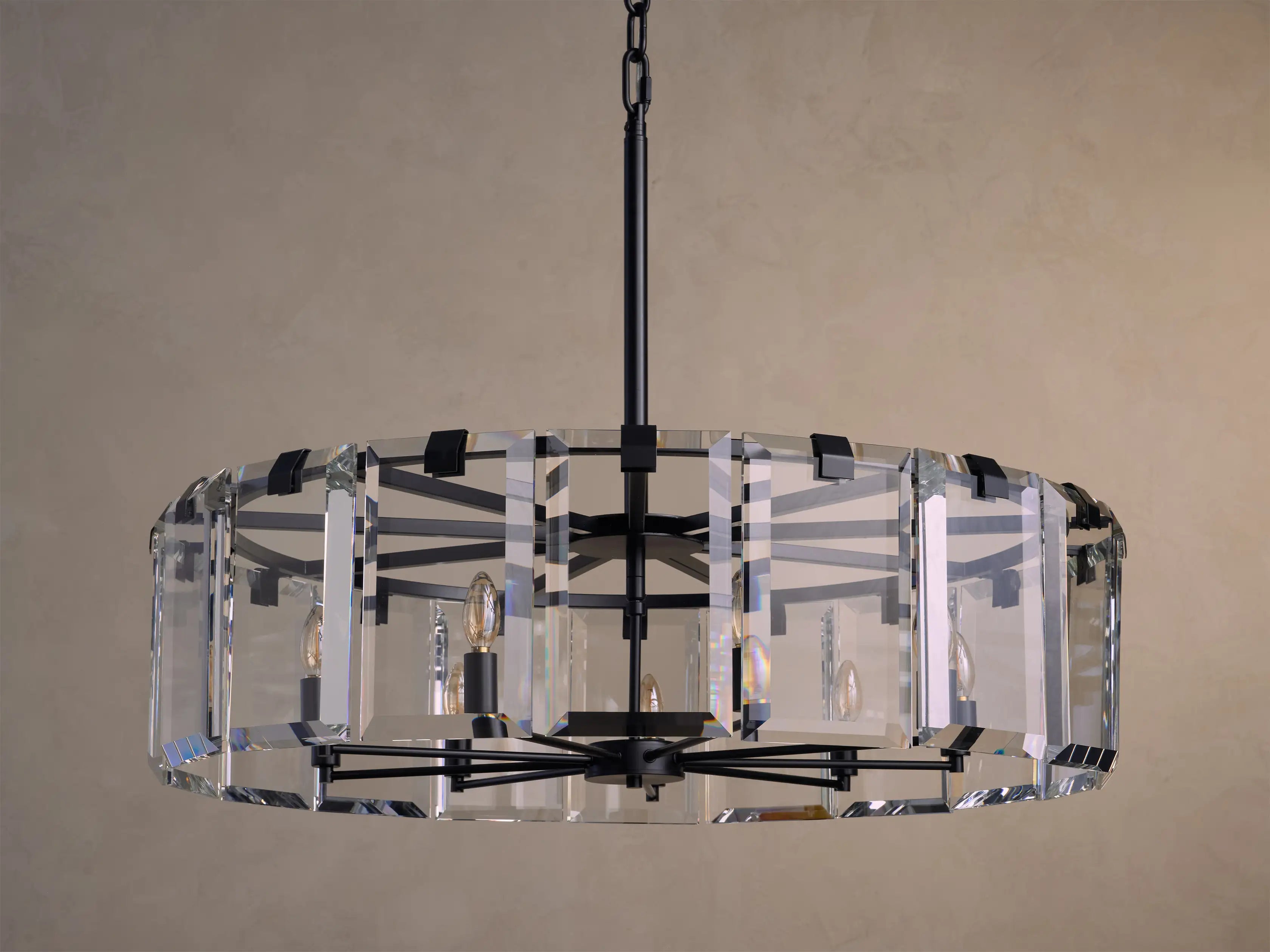 Modern Amaya Crystal Round Chandelier