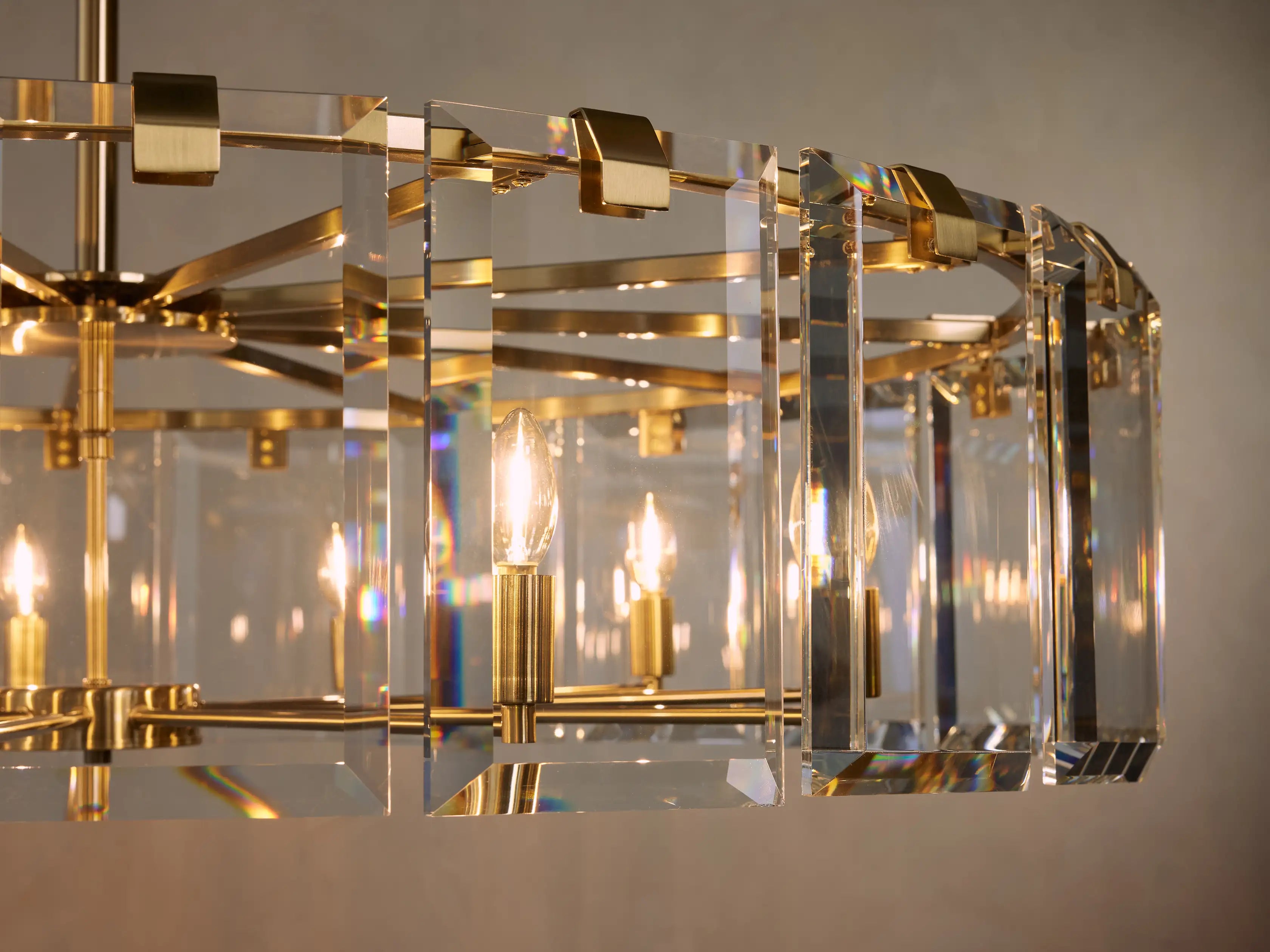 Modern Amaya Crystal Round Chandelier